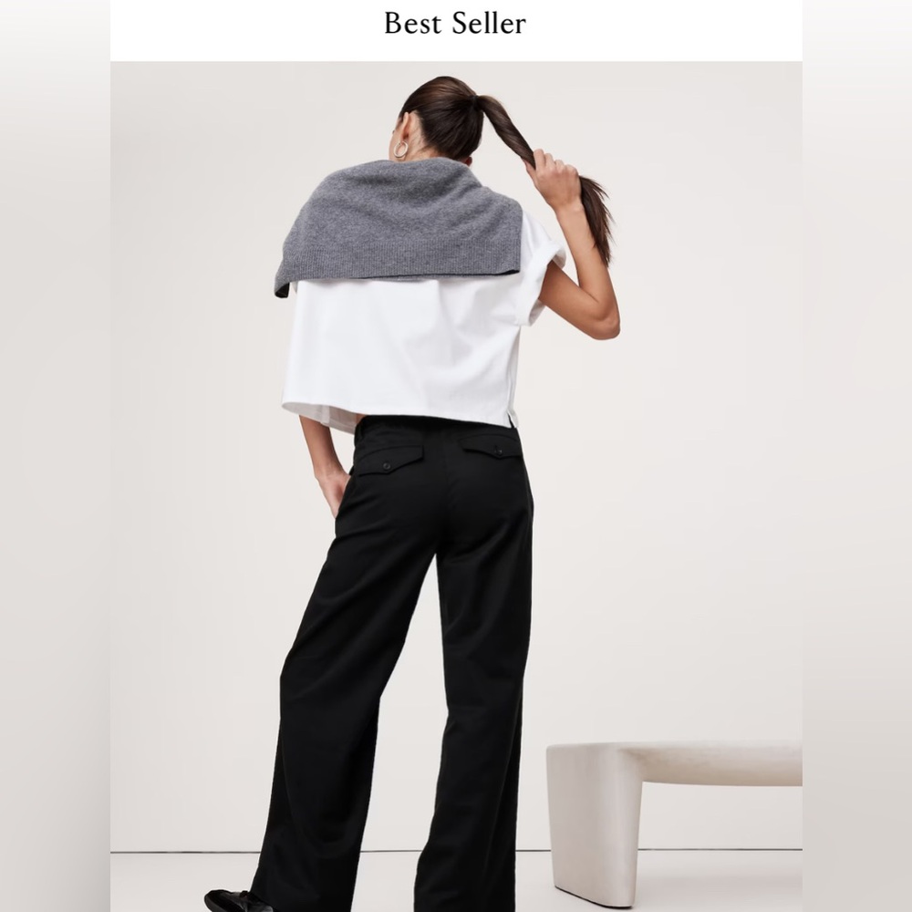 BANANA REPUBLIC THE EVERYDAY WIDE-LEG PANT - Picture 2 of 12